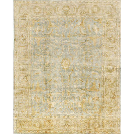 Antique Weave Oushak Rug - Light Green, Beige by Exquisite Rugs in light green, beige. Made from new zealand wool in a unique style.