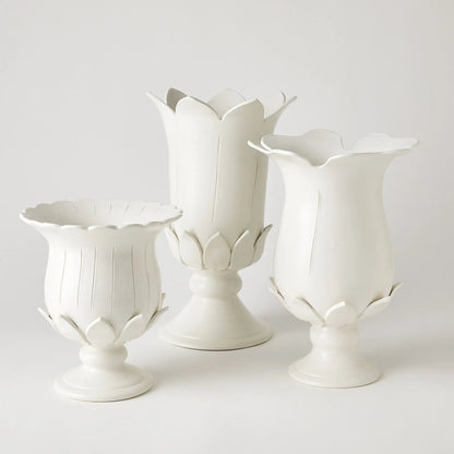 Blossom Vase by Global Views in natural. Made from earthenware in a modern style.