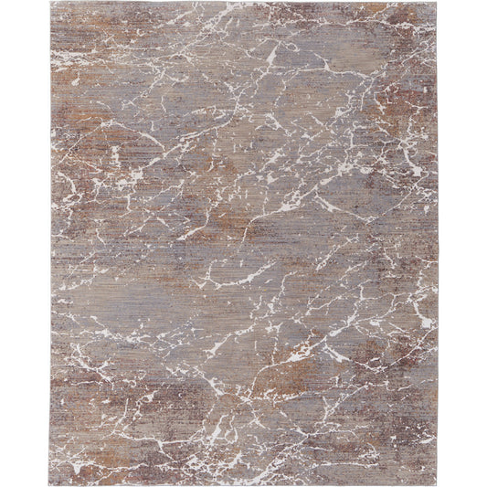 Pryor Rug - 39NHF by Feizy in taupe, brown, white. Made from polyester, viscose in a unique style.