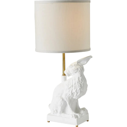 Rabbit Lamp by Global Views in matte white. Made from unique in a unique style.