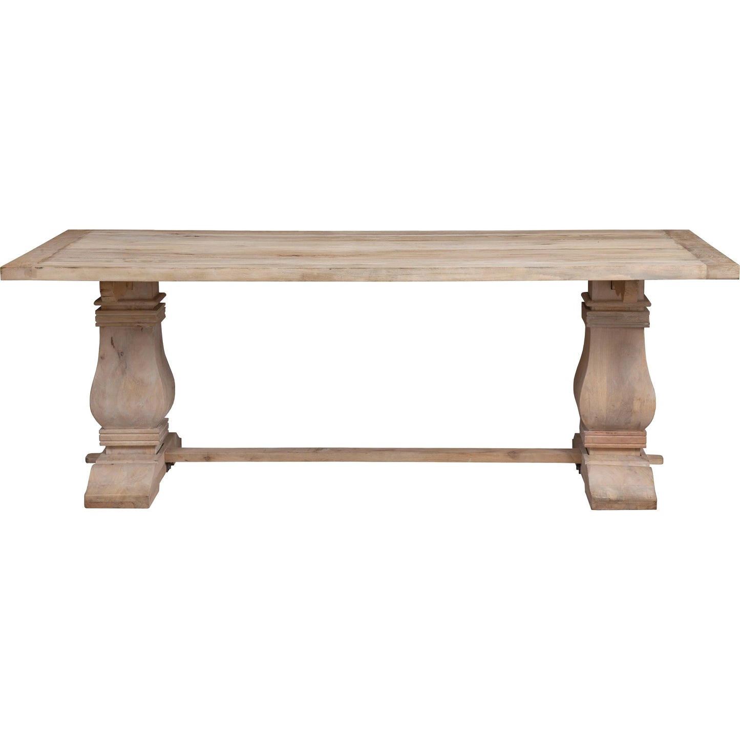 002 SI-2635935 | Additional Silo | Acquisition Dining Table by Fairfield Chair in light brown and oak. Made from mango solids in a unique style.