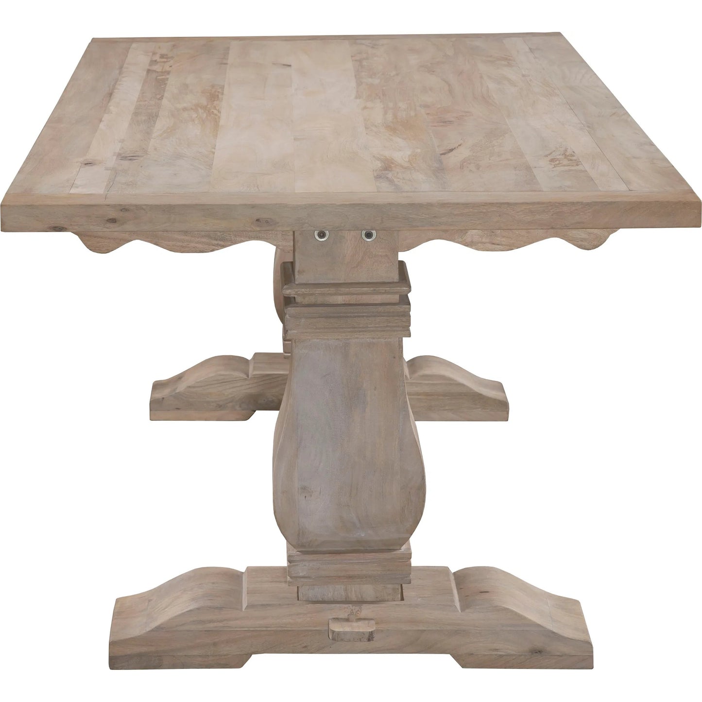 003 SI-2635935 | Additional Silo | Acquisition Dining Table by Fairfield Chair in light brown and oak. Made from mango solids in a unique style.