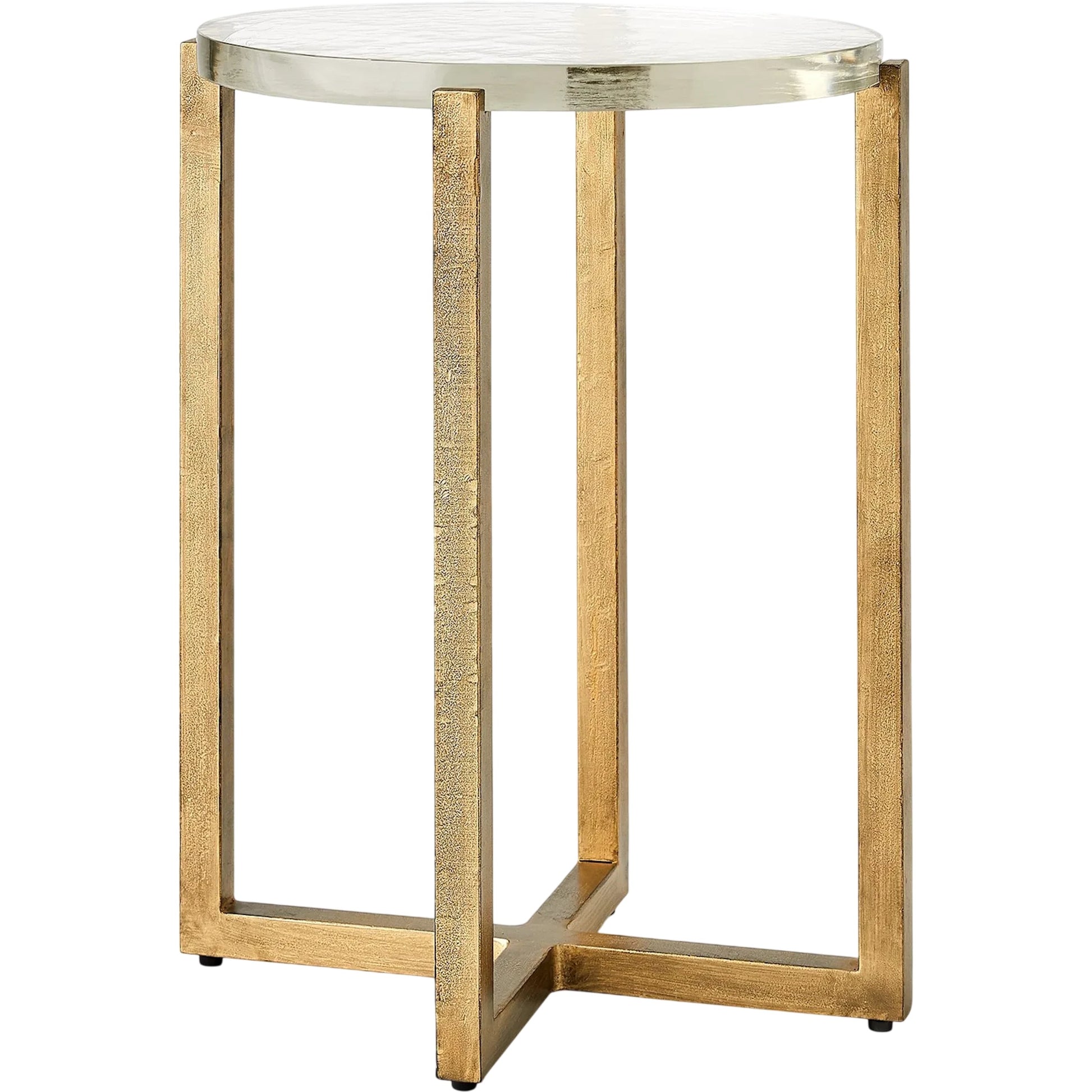 Ice Block Oval Table by Global Views in oval. Made from iron, cast glass in a modern style.