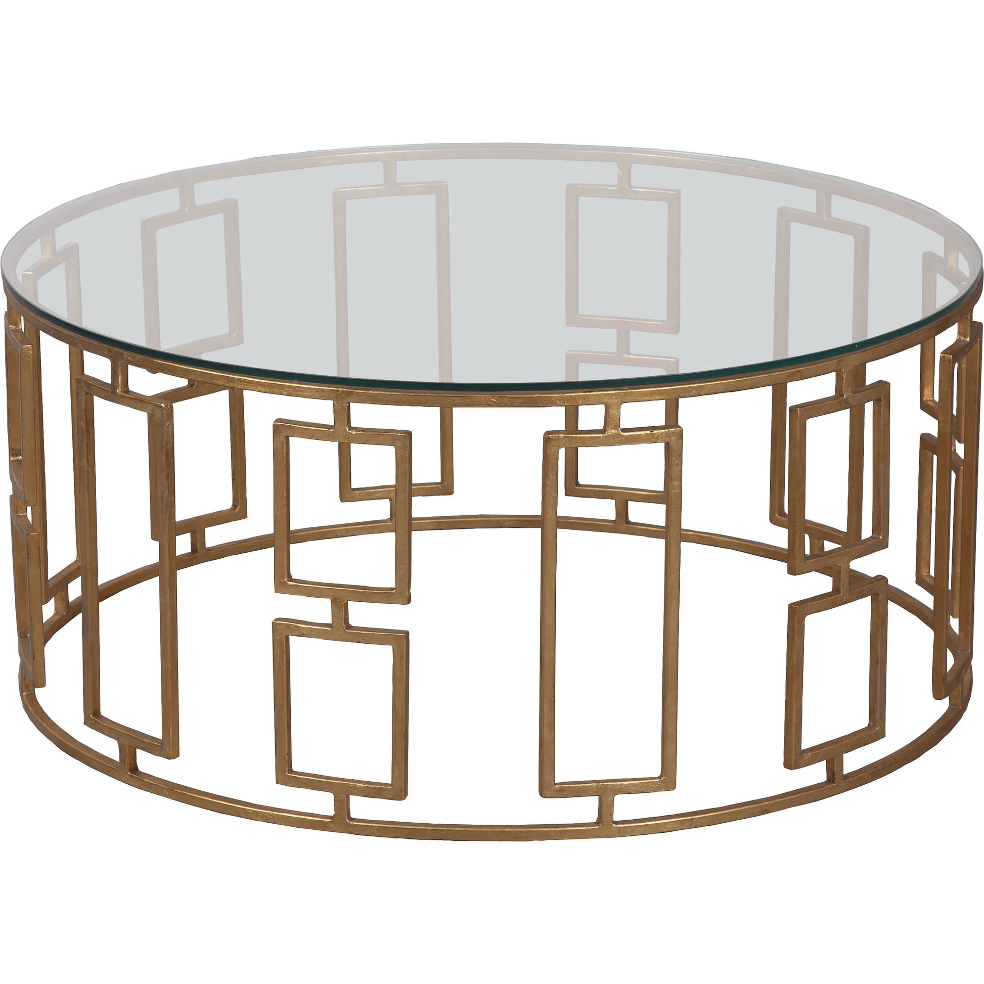 La Bella Glass Top Cocktail Table by Fairfield Chair in glass and aged bronze. Made from metal in a unique style.