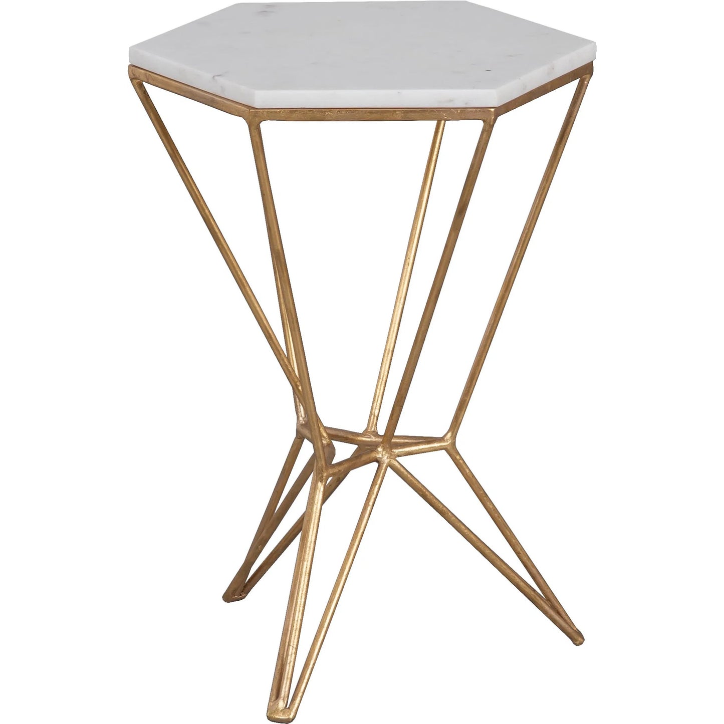 000 SI-2635939 | Primary Silo | La Bella Marble Top Drink Table by Fairfield Chair in stone and marble. Made from metal base, white marble top in a unique style.
