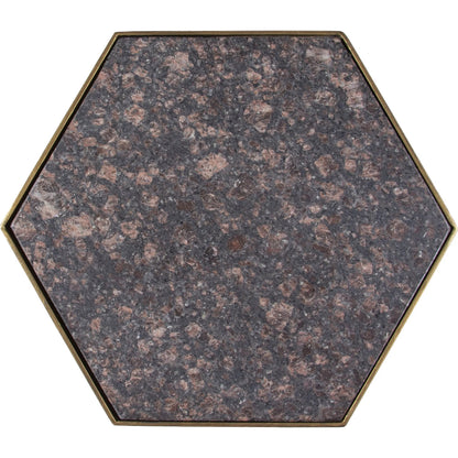 La Bella Marble Top Drink Table by Fairfield Chair in stone and marble. Made from metal in a unique style.