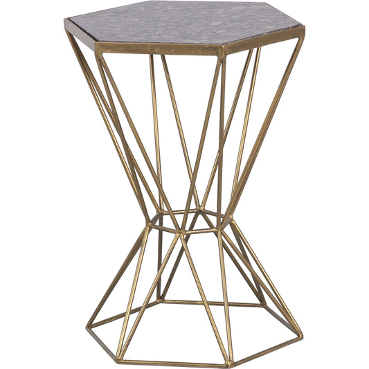 000 SI-2635940 | Primary Silo | La Bella Marble Top Drink Table by Fairfield Chair in stone and marble. Made from metal in a unique style.