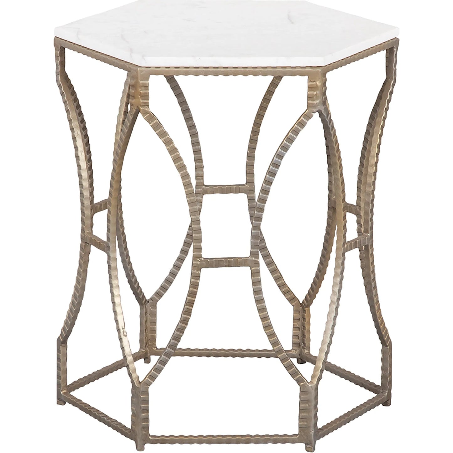 001 SI-2635941 | Additional Silo | La Bella Carrara Marble Top Drink Table by Fairfield Chair in stone and marble. Made from metal base, white marble top in a unique style.