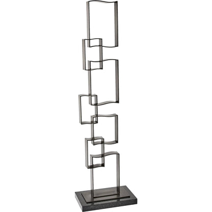 Bent Square Sculpture by Global Views. Made from iron, stone in a unique style.