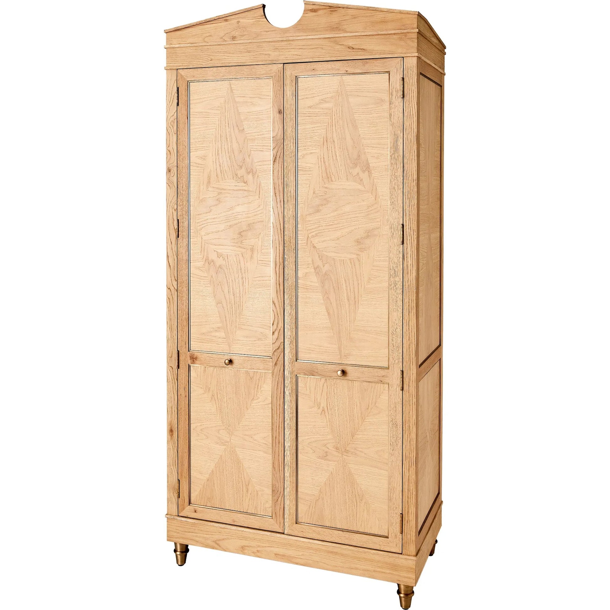 Directoire Tall Cabinet by Global Views in natural, red and marble. Made from unique in a transitional style.