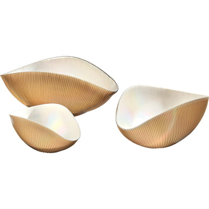Pleated Bowl by Global Views. Made from unique in a eclectic & global style.