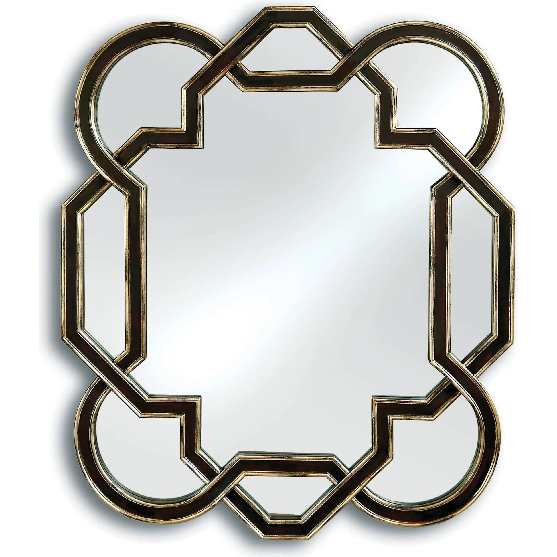 Geometro Mirror by Maitland-Smith. Made from unique in a transitional style.