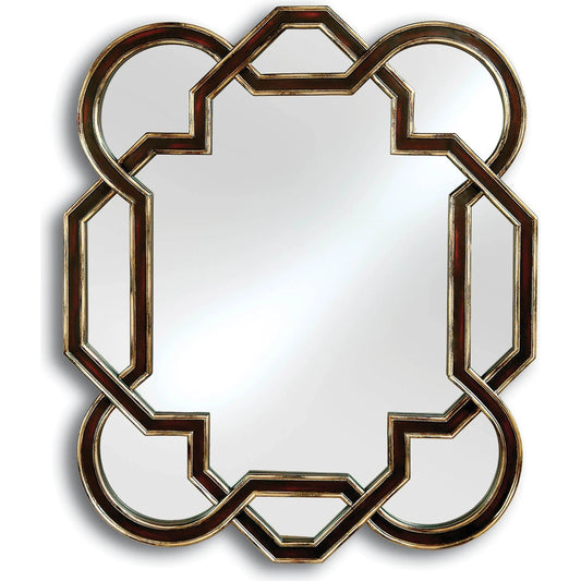 Geometro Mirror by Maitland-Smith. Made from unique in a transitional style.