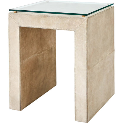 Posh Side Table by Global Views in red and brass. Made from unique in a unique style.