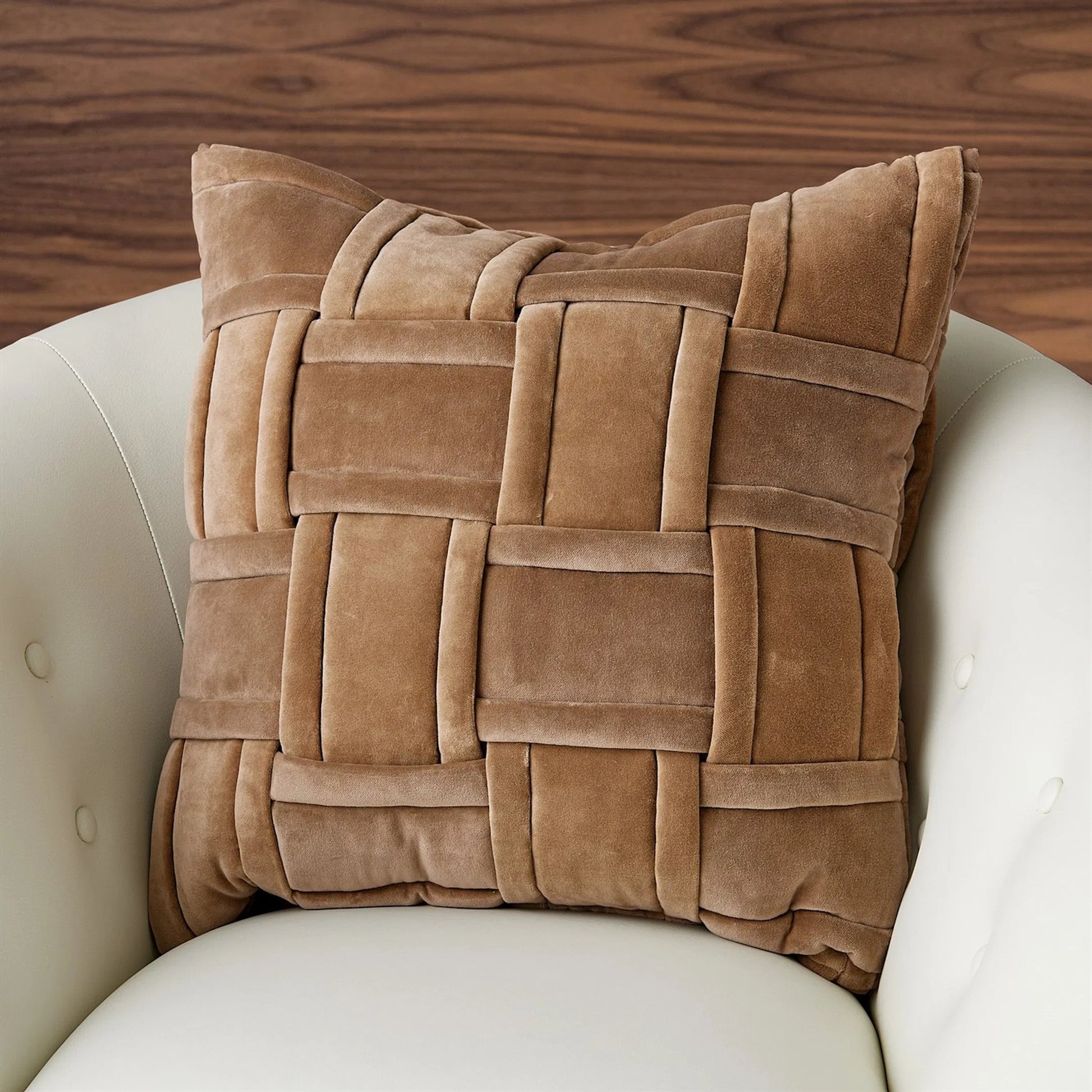 Woven Pillow by Global Views. Made from surface: 100% cotton, color will vary due to the nature in which fabric is dyed. in a transitional style.