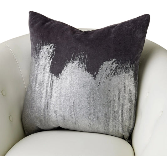 Thunder Pillow by Global Views in silver. Made from unique in a unique style.