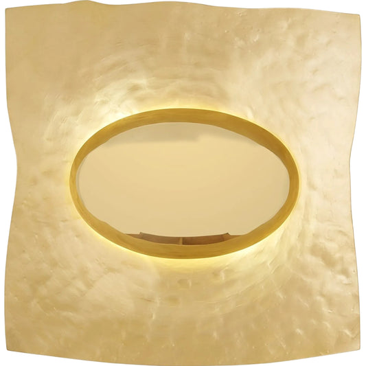 Sunrise Wall Sconce by Global Views in shiny brass. Made from unique in a unique style.