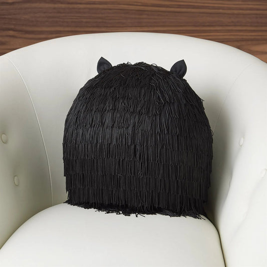 La Chatte Pillow by Global Views in black. Made from unique in a unique style.
