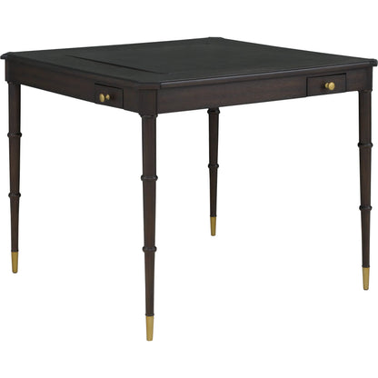 Westwood Check & Mate Activity Table by Fairfield Chair in brown and graphite. Made from ash solids, veneers in a modern style.