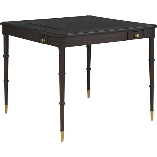 Westwood Check & Mate Activity Table by Fairfield Chair in brown and graphite. Made from ash solids, veneers in a modern style.