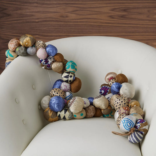 Willy-Nilly Bunting by Global Views in nilly bunting. Made from vintage fabric in a eclectic & global style.