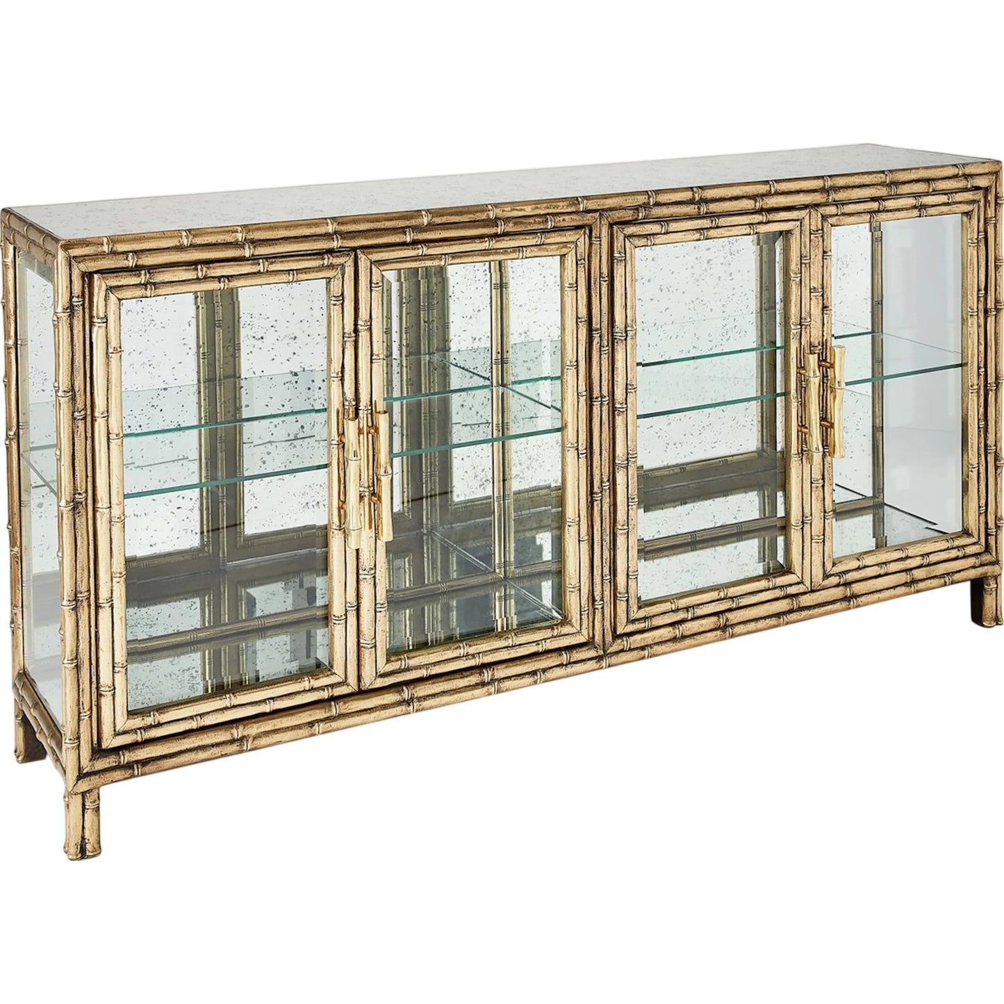 001 SI-2323116 | Primary Silo | Bamboo Console by Global Views in brass. Made from unique in a rustic style.