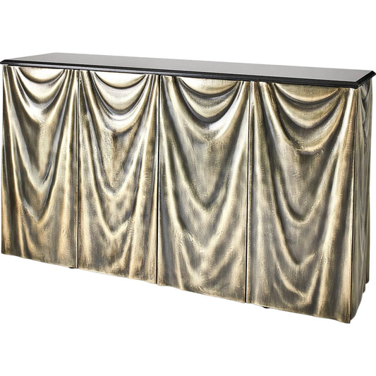 Decorators Cabinet by Global Views in black, nickel and brass. Made from unique in a unique style.