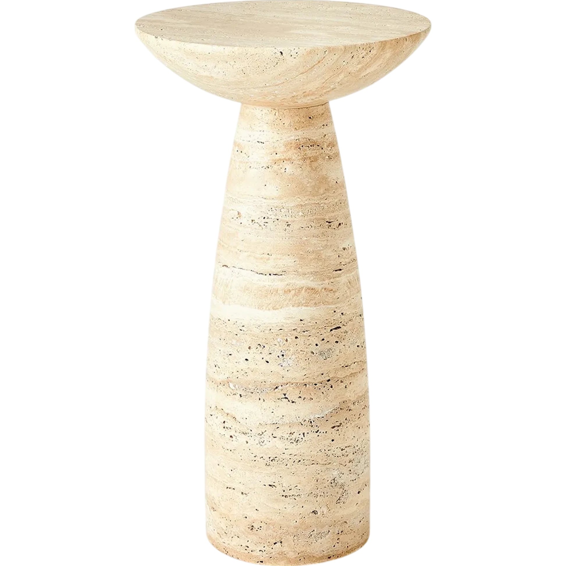 Tapered Accent Table by Global Views in red. Made from unique in a transitional style.