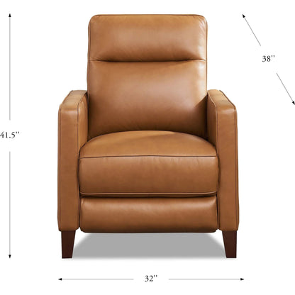 Ashby Zero Gravity Power Recliner by Hydeline in cognac brown. Made from leather, pu leather in a traditional style.