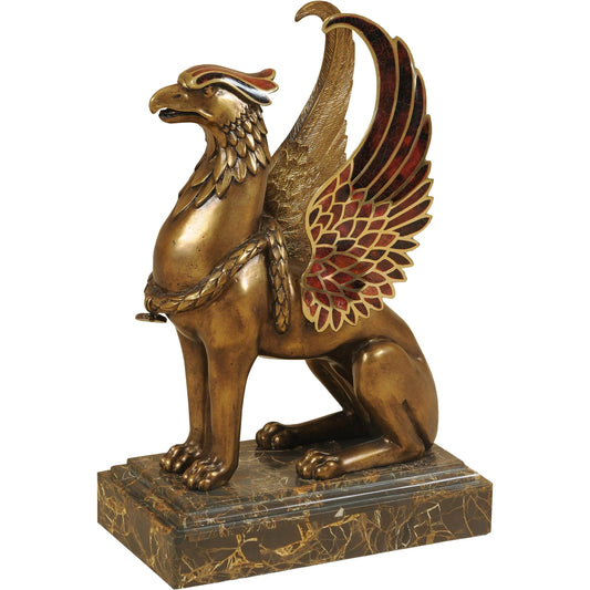 Griffin Sculpture by Maitland-Smith. Made from unique in a traditional style.