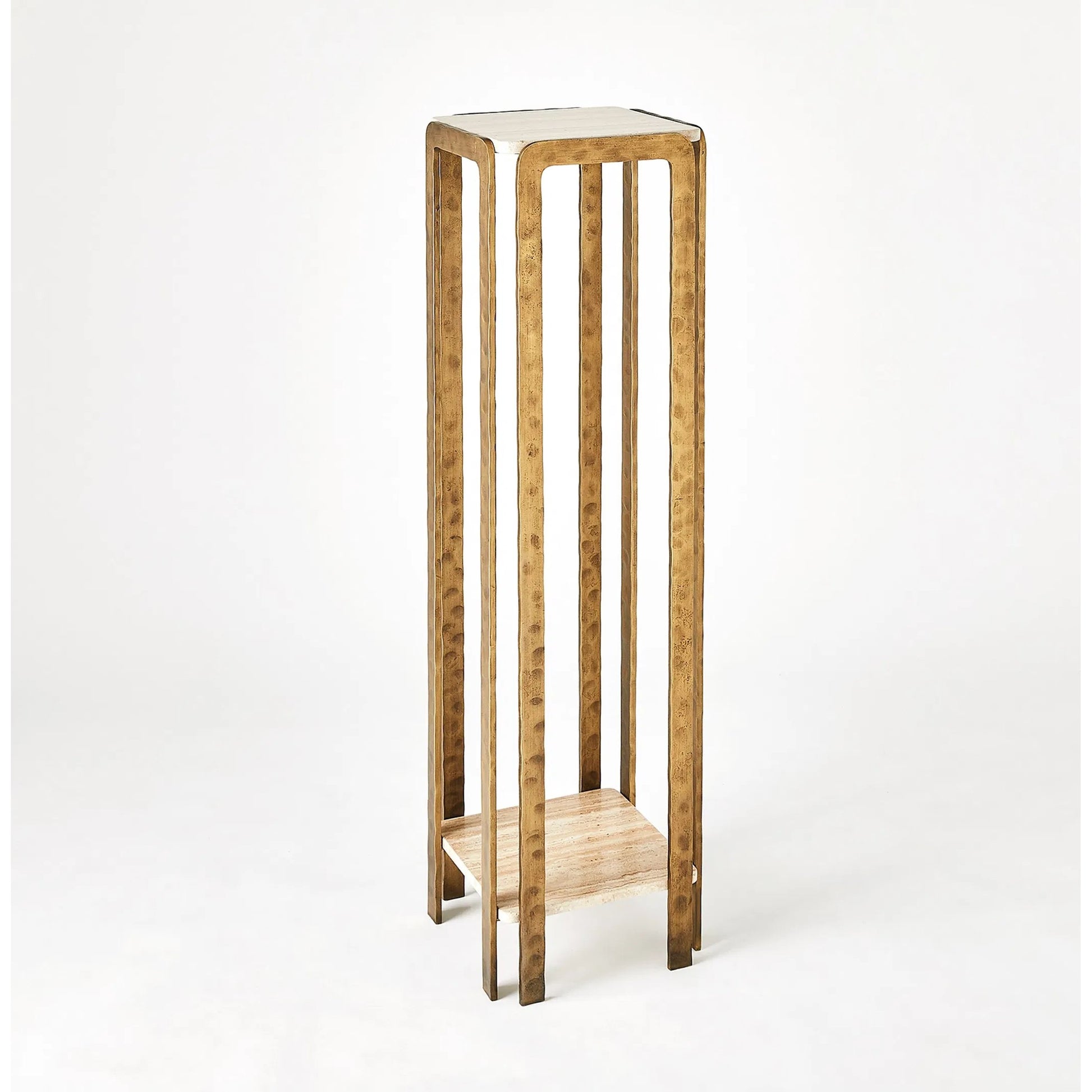 Kraft Pedestal by Global Views in bronze and antique bronze. Made from unique in a eclectic & global style.