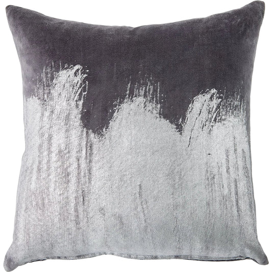 Thunder Pillow by Global Views in silver. Made from unique in a unique style.