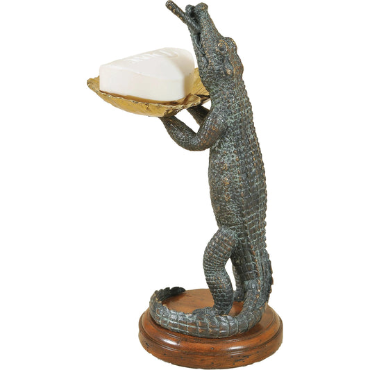 Alligator Soap Dish by Maitland-Smith. Made from unique in a traditional style.