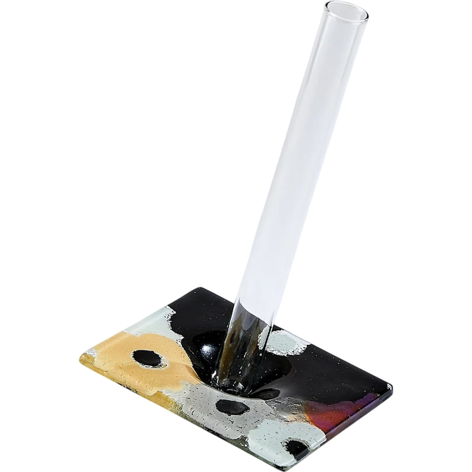 Fused Floral Charger by Global Views in clear. Made from unique in a eclectic & global style.