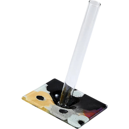 Fused Floral Coaster Set by Global Views in clear. Made from unique in a eclectic & global style.