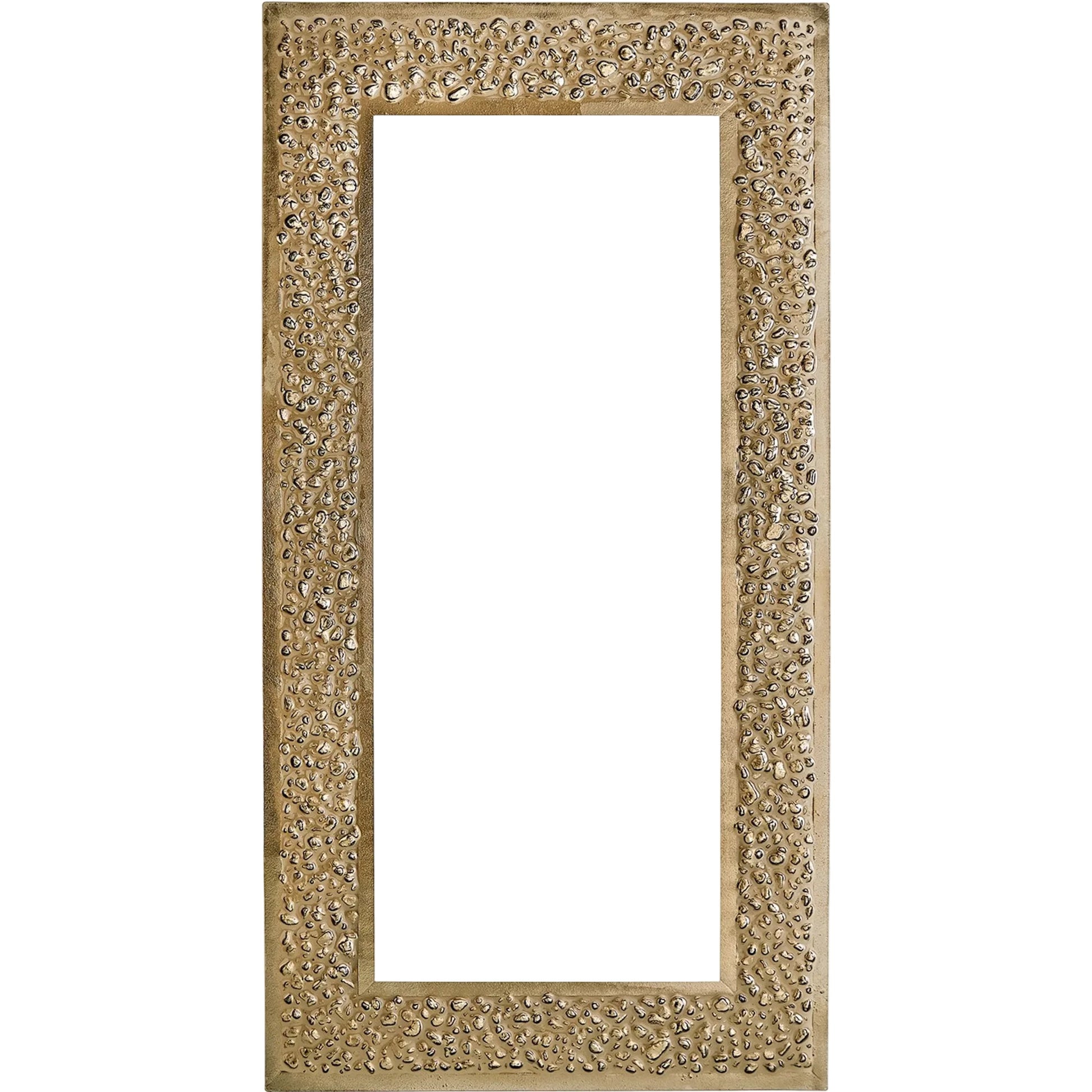Golden Stone Mirror by Global Views in golden and gold. Made from unique in a modern style.