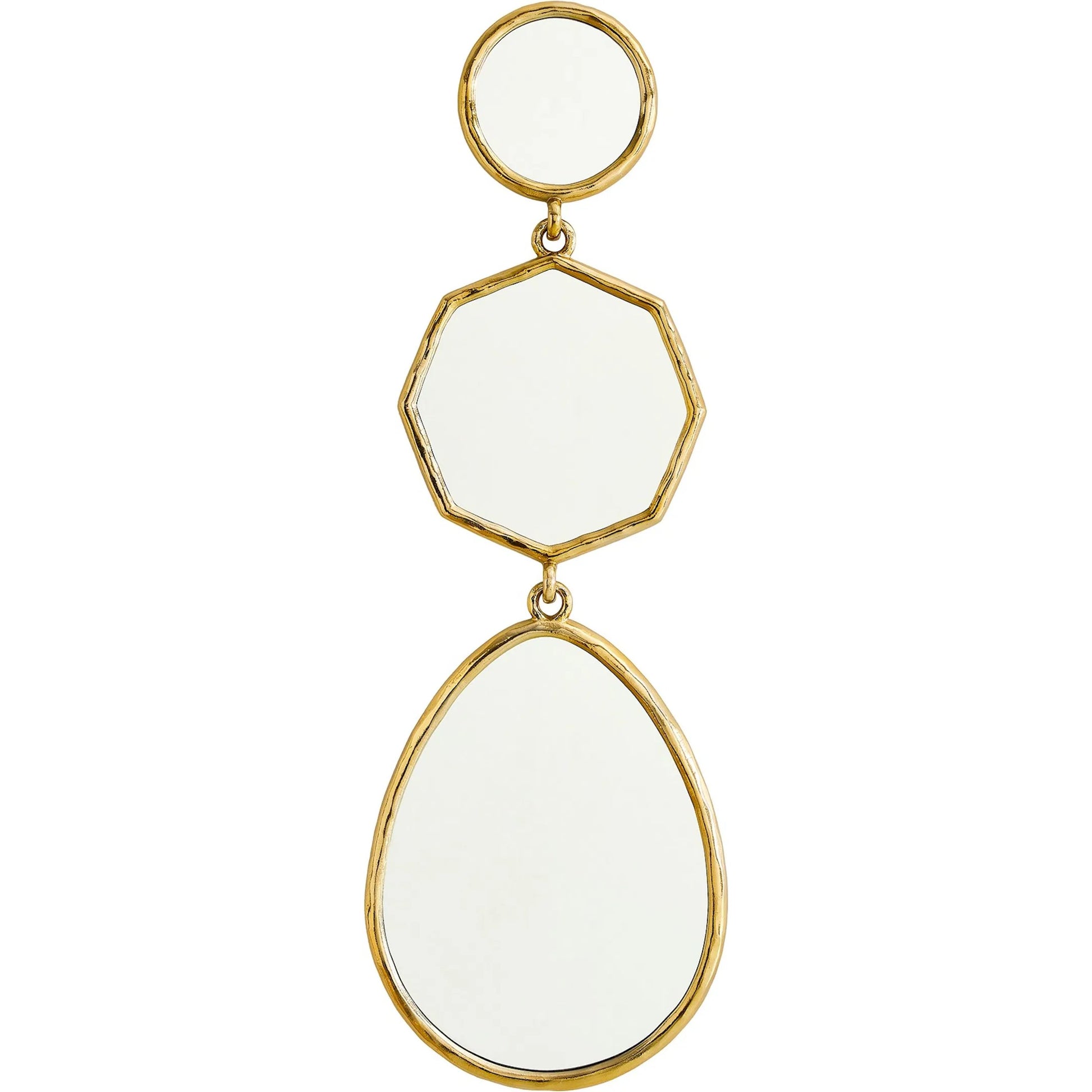 Cascade Mirror I by Global Views. Made from brass, mirror, iron in a transitional style.