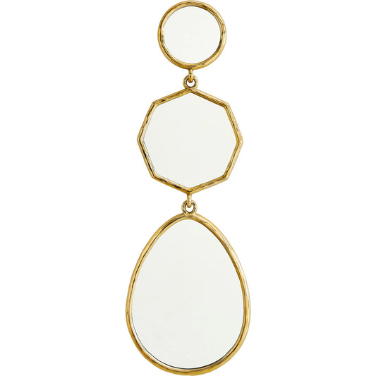 Cascade Mirror I by Global Views. Made from brass, mirror, iron in a transitional style.
