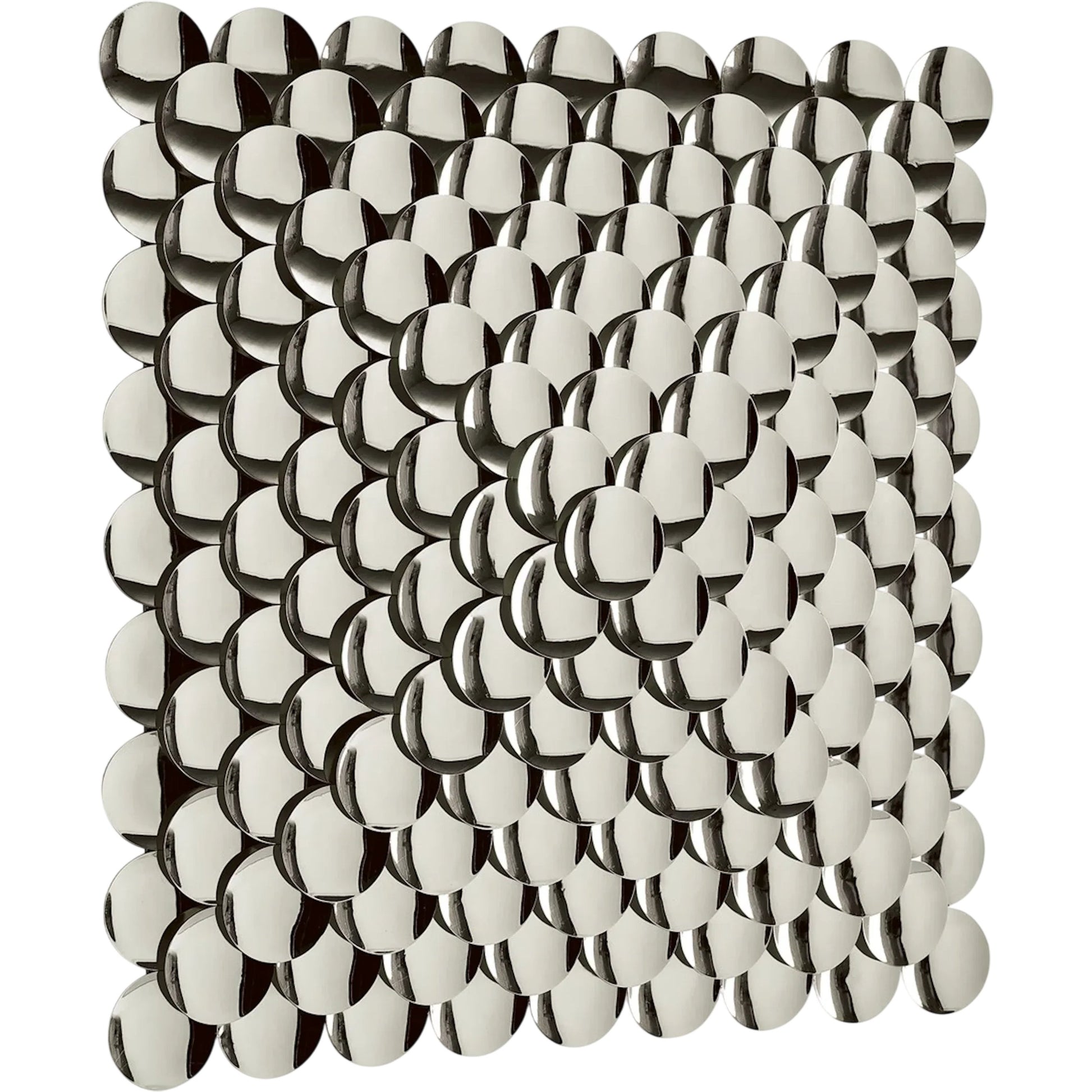 Pyramid Wall Decor by Global Views. Made from stainless steel in a modern style.