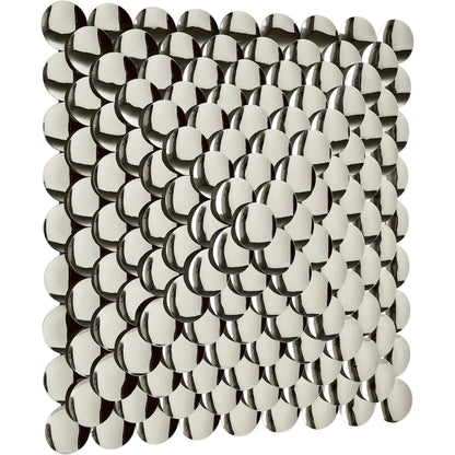 Pyramid Wall Decor by Global Views. Made from stainless steel in a modern style.