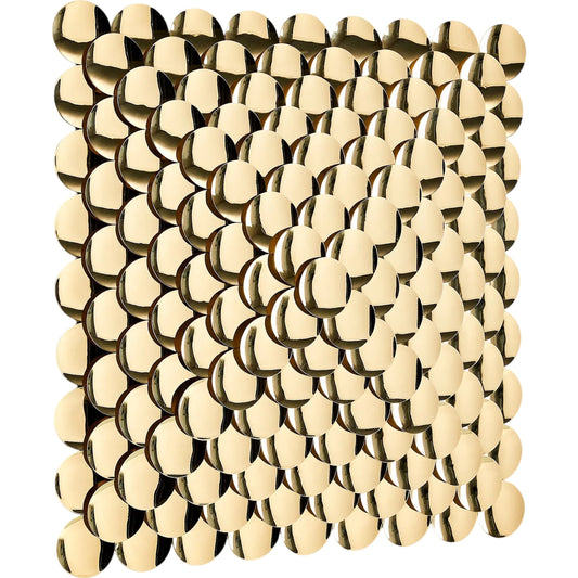 Pyramid Wall Decor by Global Views in brass. Made from stainless steel in a unique style.