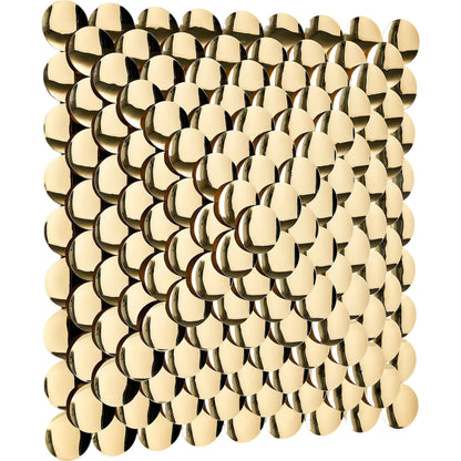 Pyramid Wall Decor by Global Views. Made from stainless steel in a modern style.