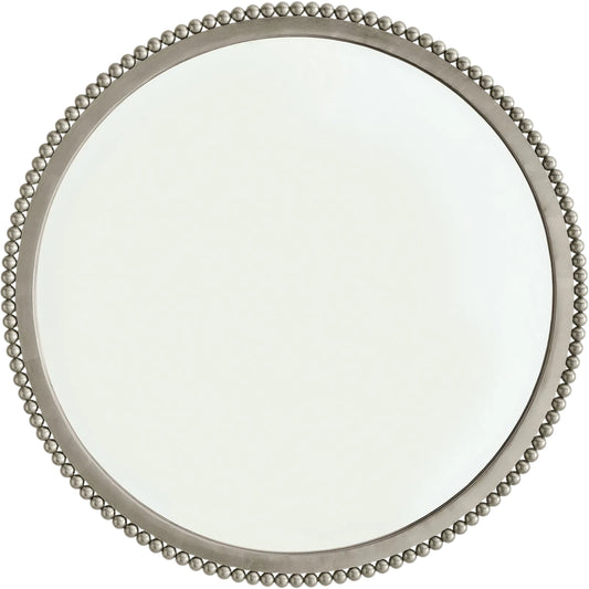 Ball Bearing Mirror by Global Views in silver leaf. Made from iron, mirror in a unique style.