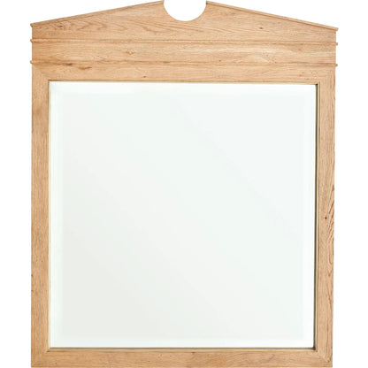Directoire Mirror by Global Views in natural and oak. Made from unique in a transitional style.