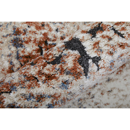 Gilmore Rug - 39MNF by Feizy in ivory, blue, taupe. Made from polypropylene in a unique style.