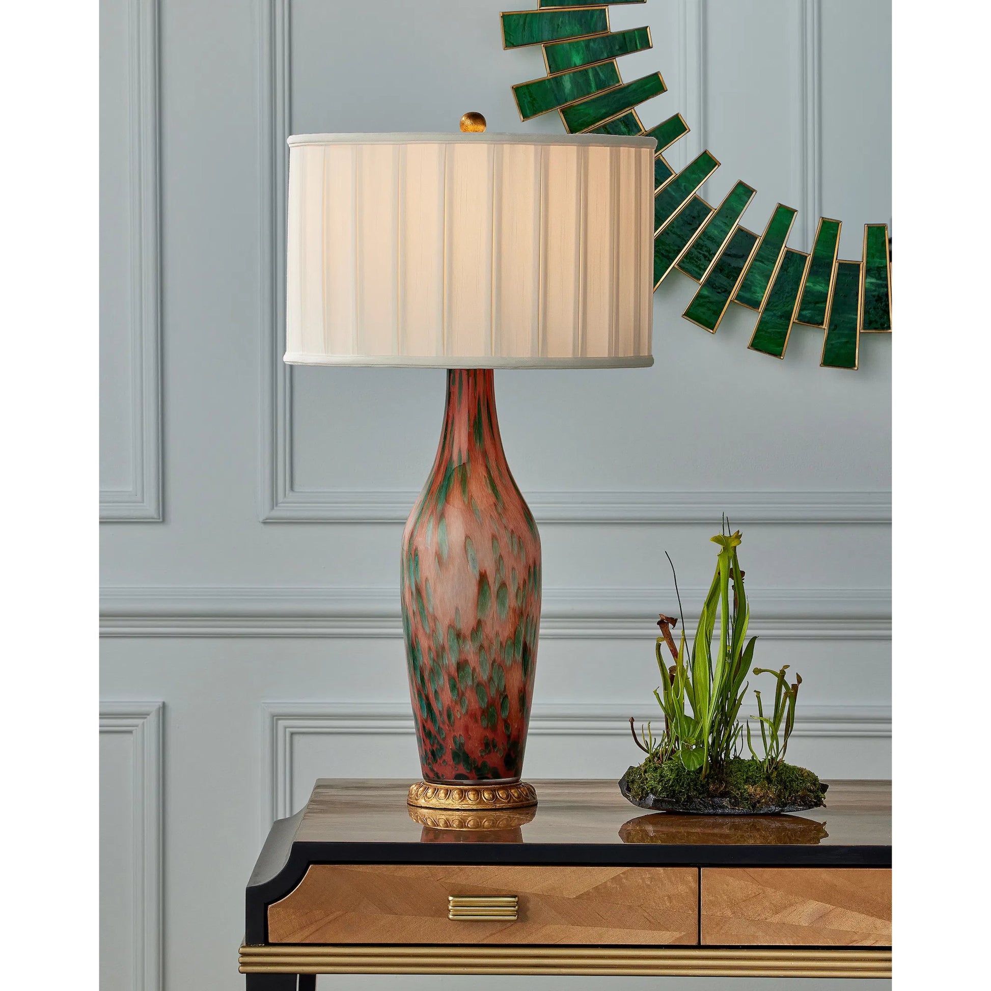 Kallista Desk by Currey and Company. Made from unique in a transitional style.