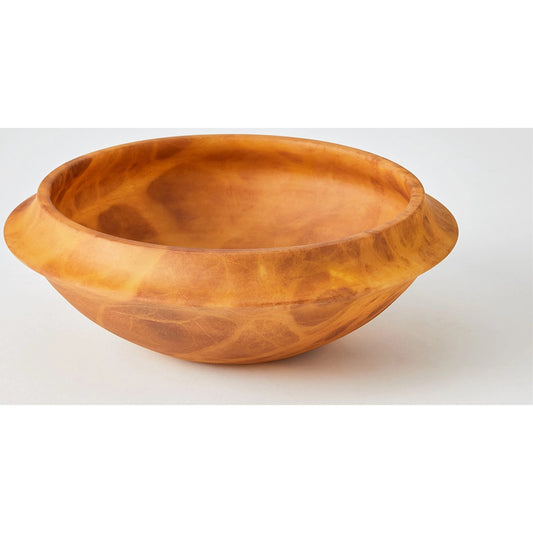 Cove Edge Alabaster Bowl by Global Views in alabaster and agate. Made from unique in a modern style.
