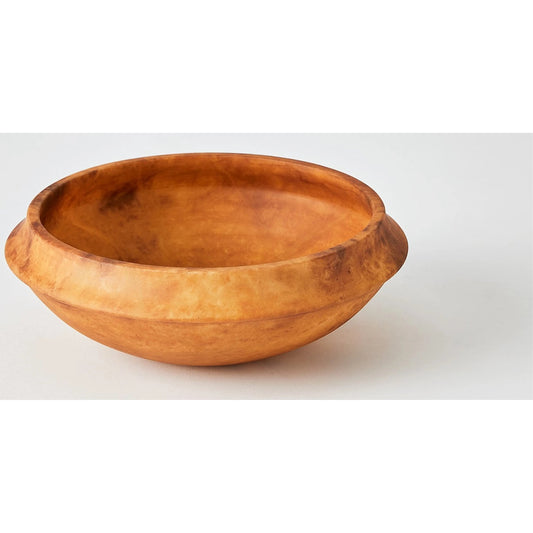 Cove Edge Alabaster Bowl by Global Views in alabaster and agate. Made from unique in a modern style.