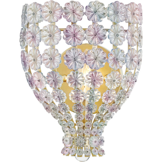 Floral Park Wall Sconce by Hudson Valley. Made from brass in a cottage & farmhouse style.