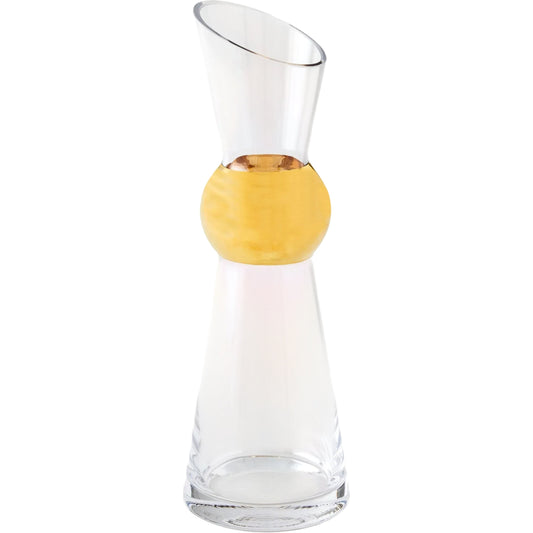 Metallic Orb Carafe by Global Views. Made from art glass in a unique style.